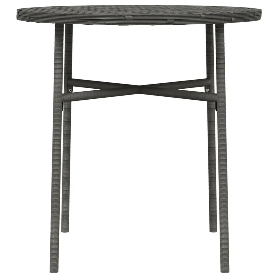 vidaXL - Salontafel - Grijs - Poly rattan