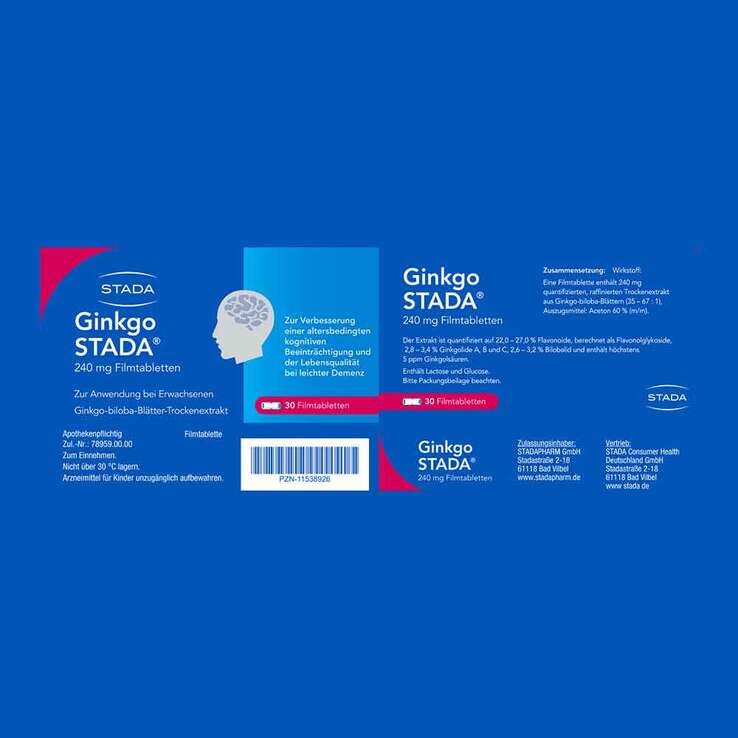 Ginkgo STADA® 240 mg Filmtabletten, 30 St