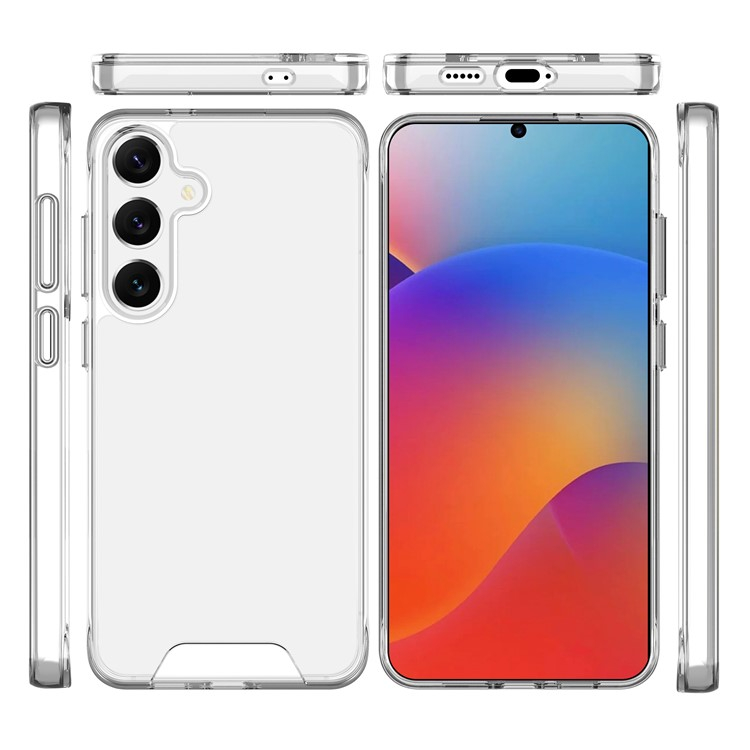 Samsung Galaxy S25 Hybrid Hardcase Hülle mit TPU Bumper - Transparent