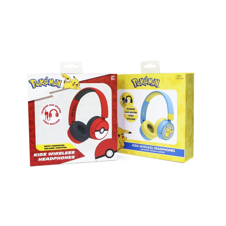 OTL - Bluetooth Hovedtelefoner m/Voksen Kontrol - Pokemon Pikachu