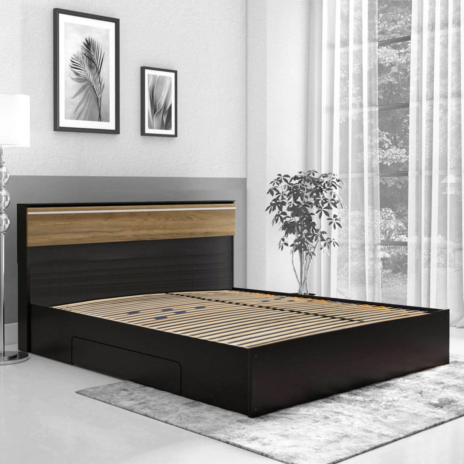 Coemo 2er Set Lattenrost 90x200cm MULTIRA 7-Zonen Kopfteil verstellbar