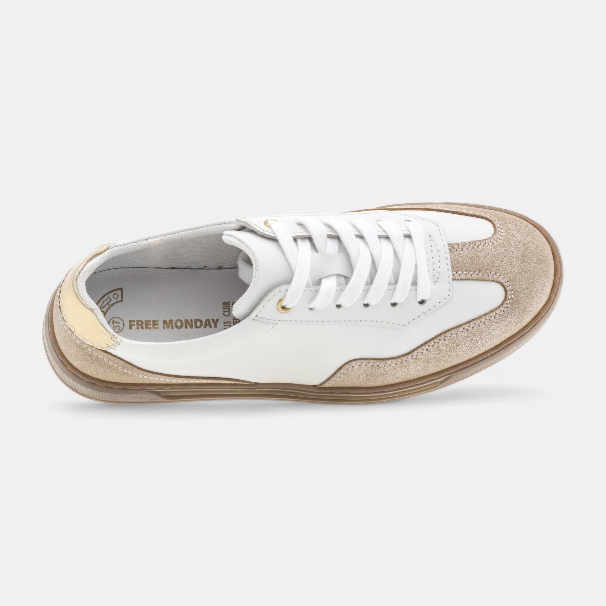 Baskets basses Femme en cuir blanc