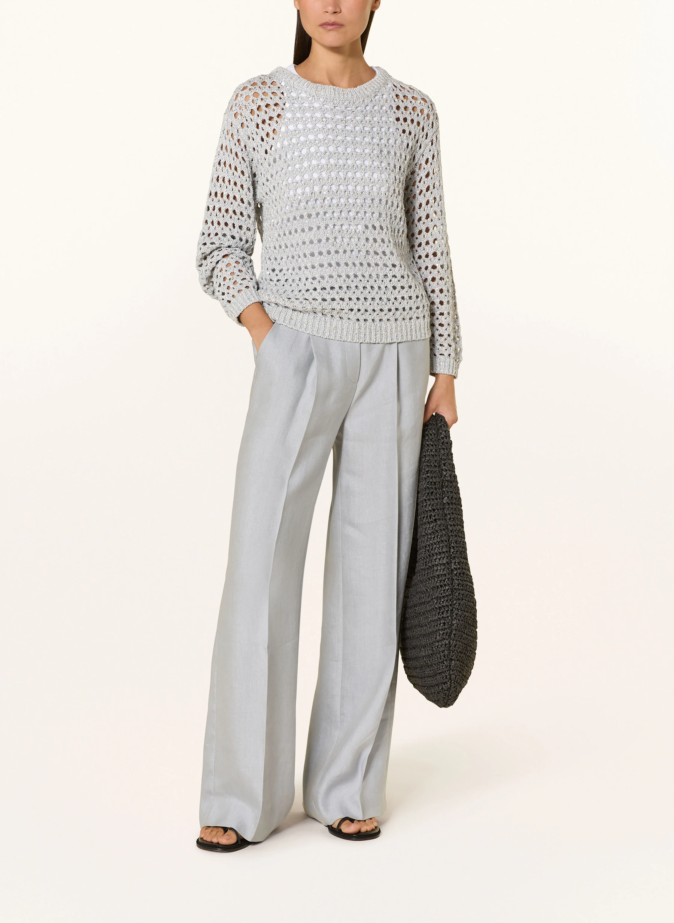 LUISA CERANO Pullover mit Pailletten