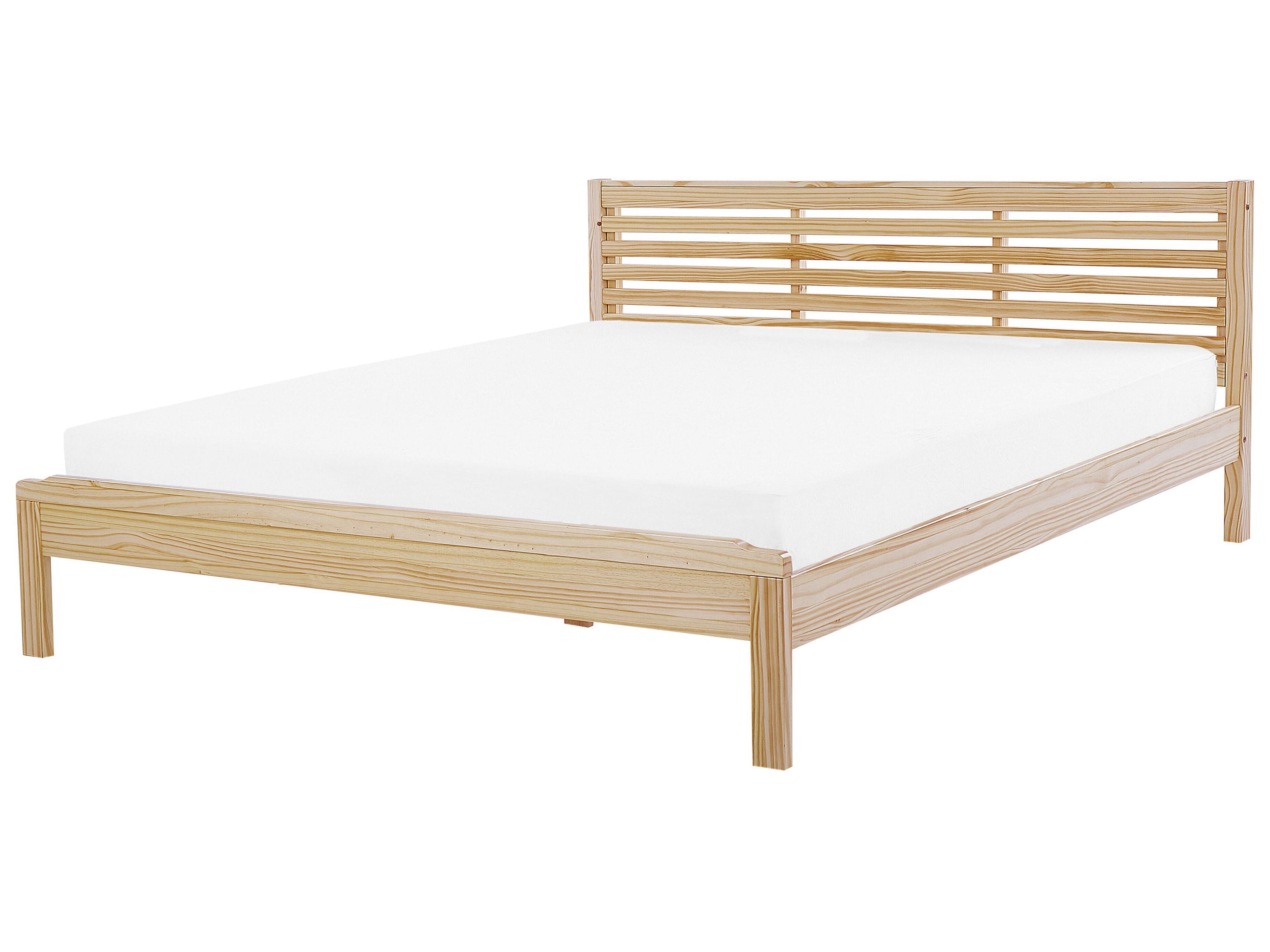 Bed Hout CARNAC 180 x 200 cm Lichtbruin