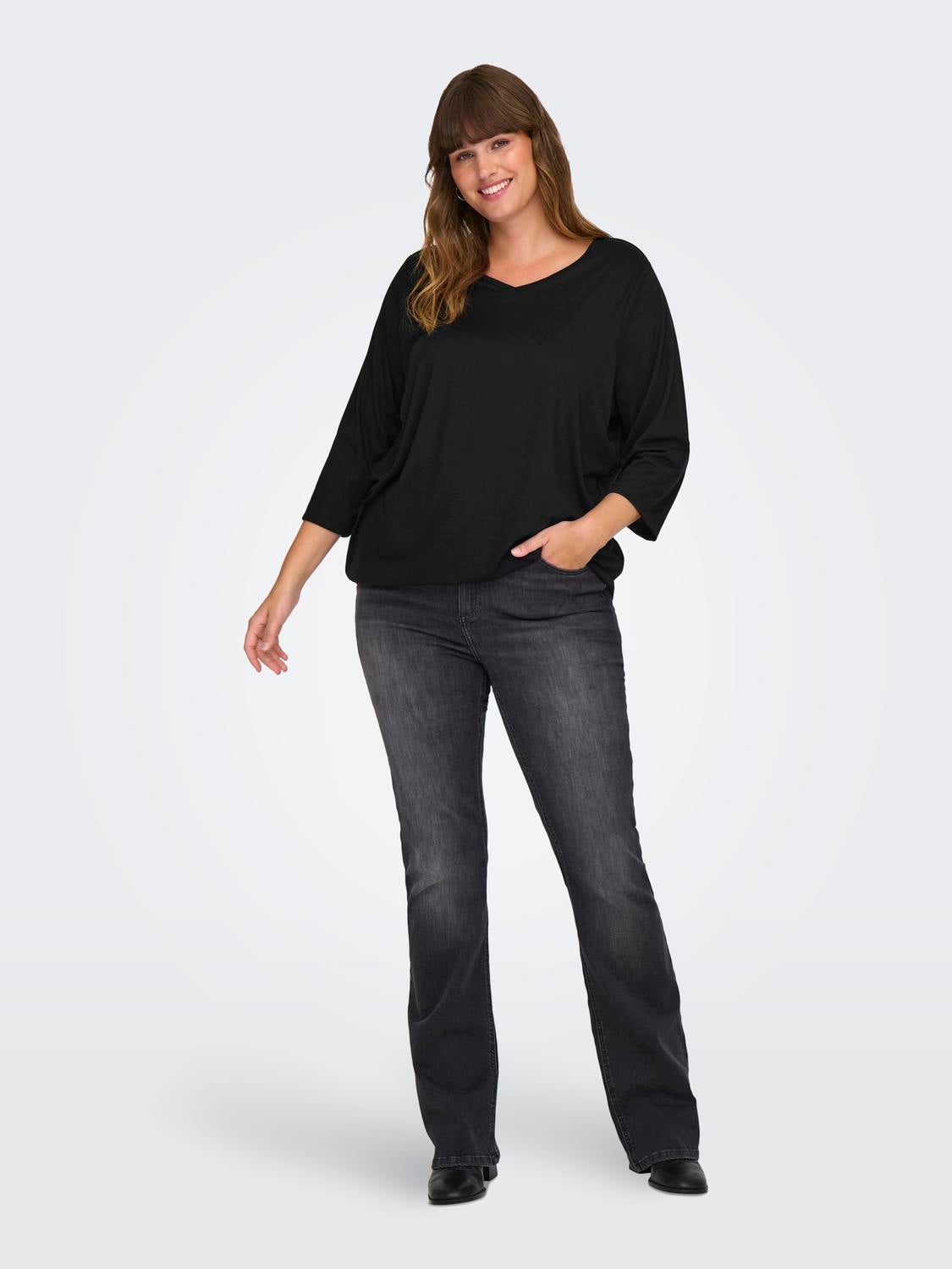 CARCARLINNE Top Black