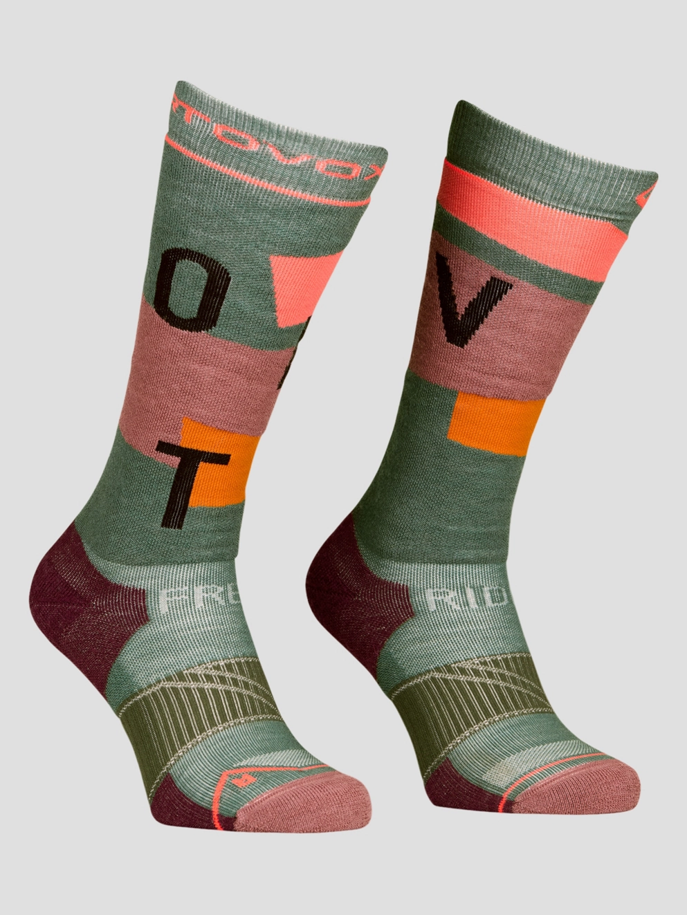 Ortovox Freeride Long Cozy Tech Socks wild herbs