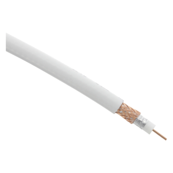Q-Link coax kabel 10 meter wit kabelkeur