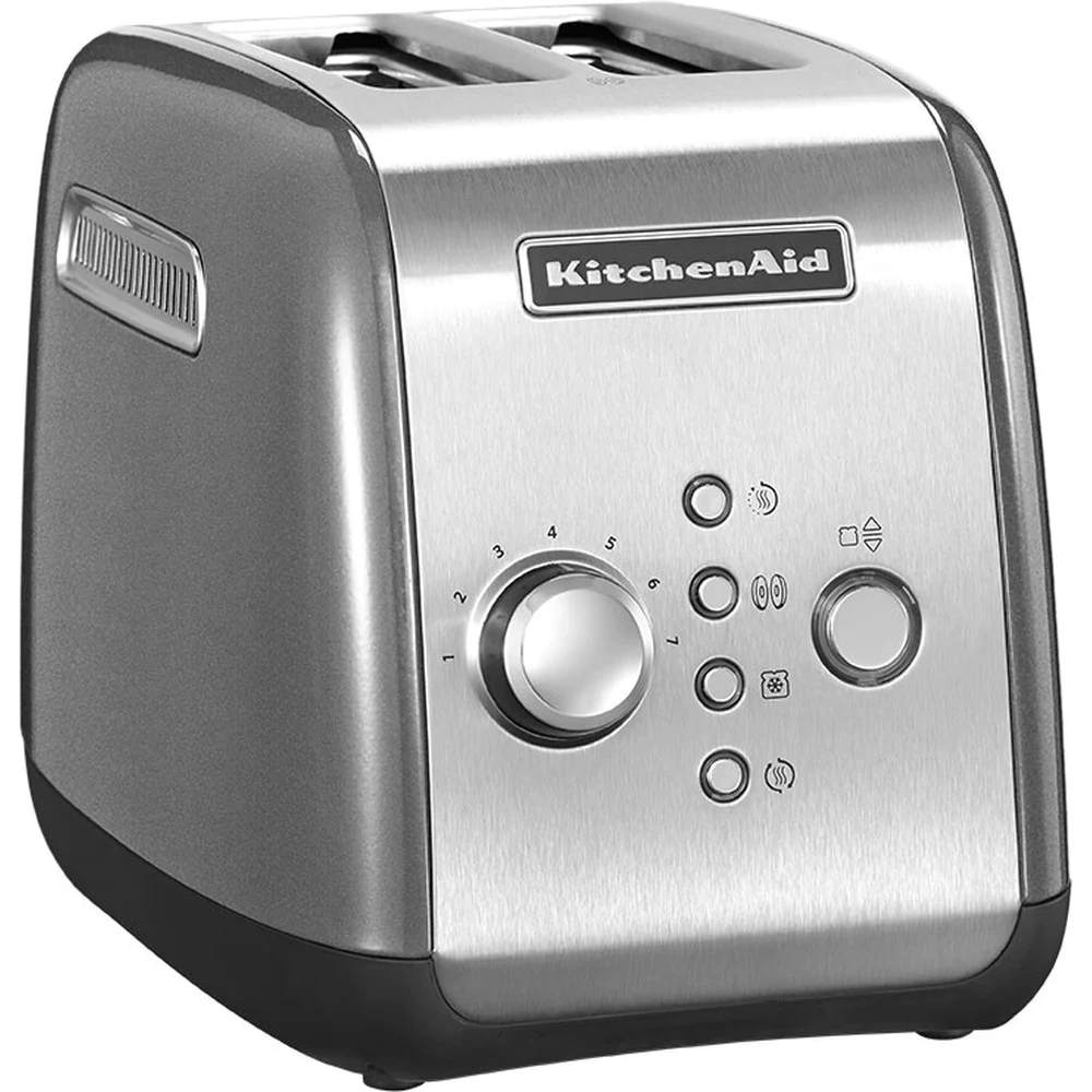 grille pain avec 2 fentes 1100W gris argent Kitchenaid