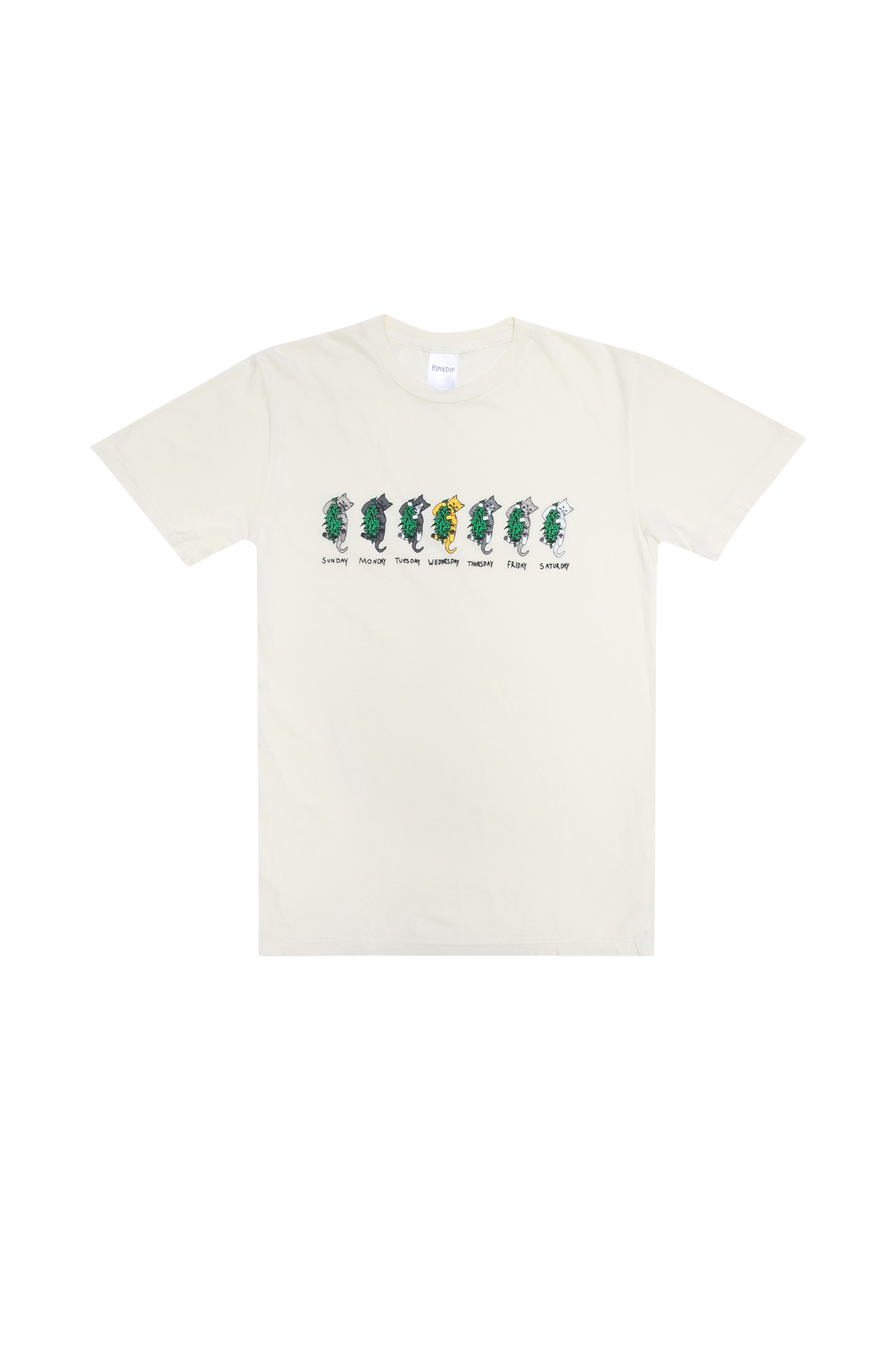 RIPNDIP T-shirt DAYS OF THE WEEK Beige