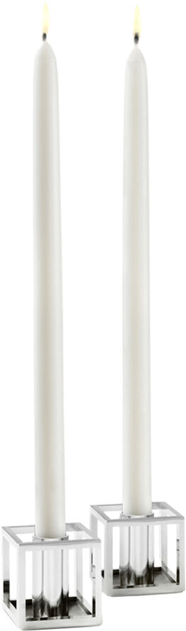 Audo Copenhagen Kubus Candle Holder, Micro Nickel-P