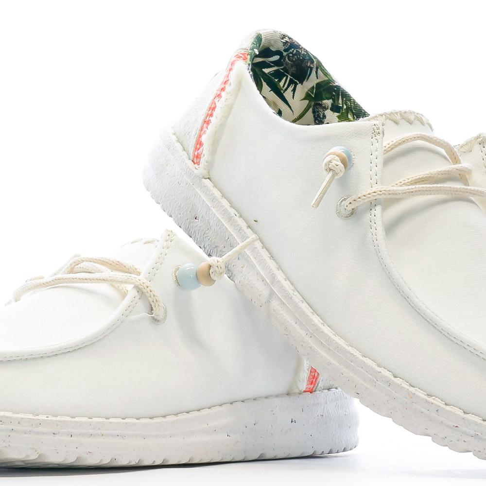 Hey Dude Chaussures Blanches Femme Hey Dude Wendy Fringe
