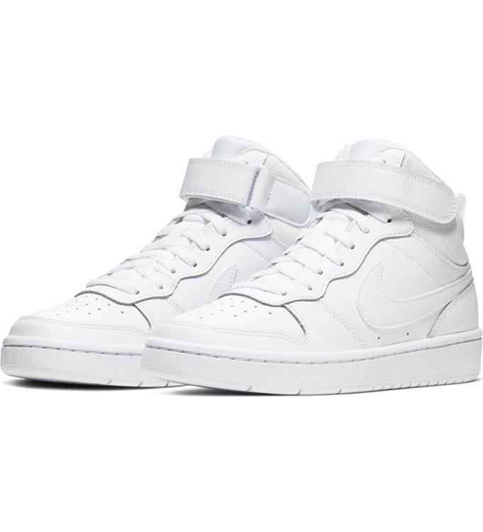 Nike COURT BOROUGH MID 2 (GS) WHITE-WHITE-WHITE