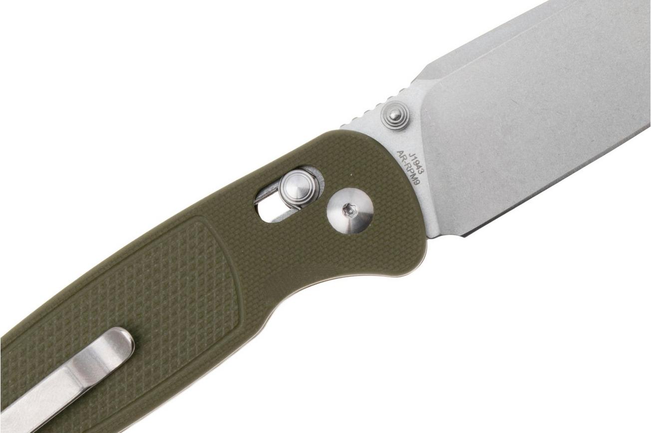 CJRB Shale J1943-GN, Stonewashed AR-RPM9, Green G10, zakmes