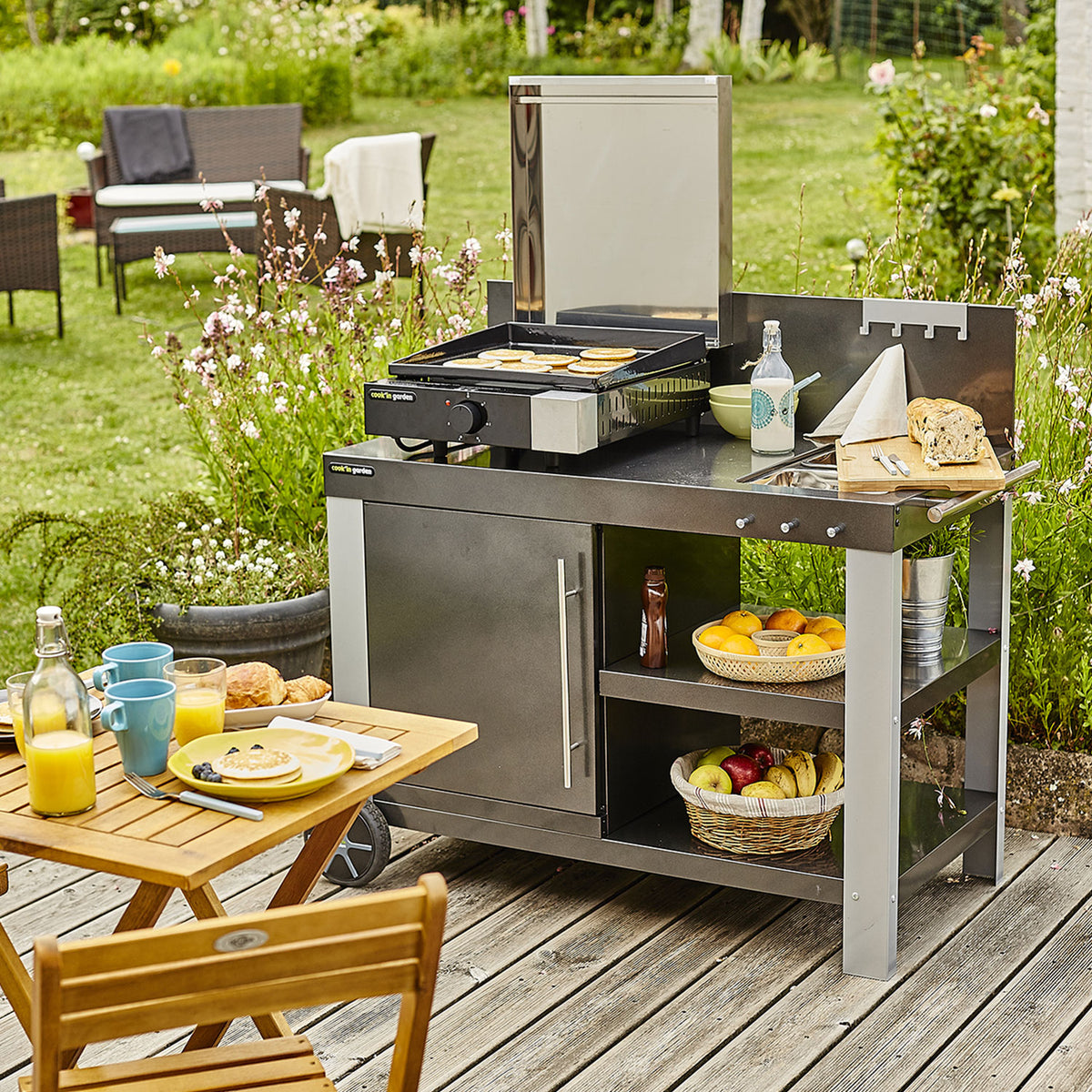Plancha électrique + capot fonte FINESTA - 2,5kW Cook'in Garden