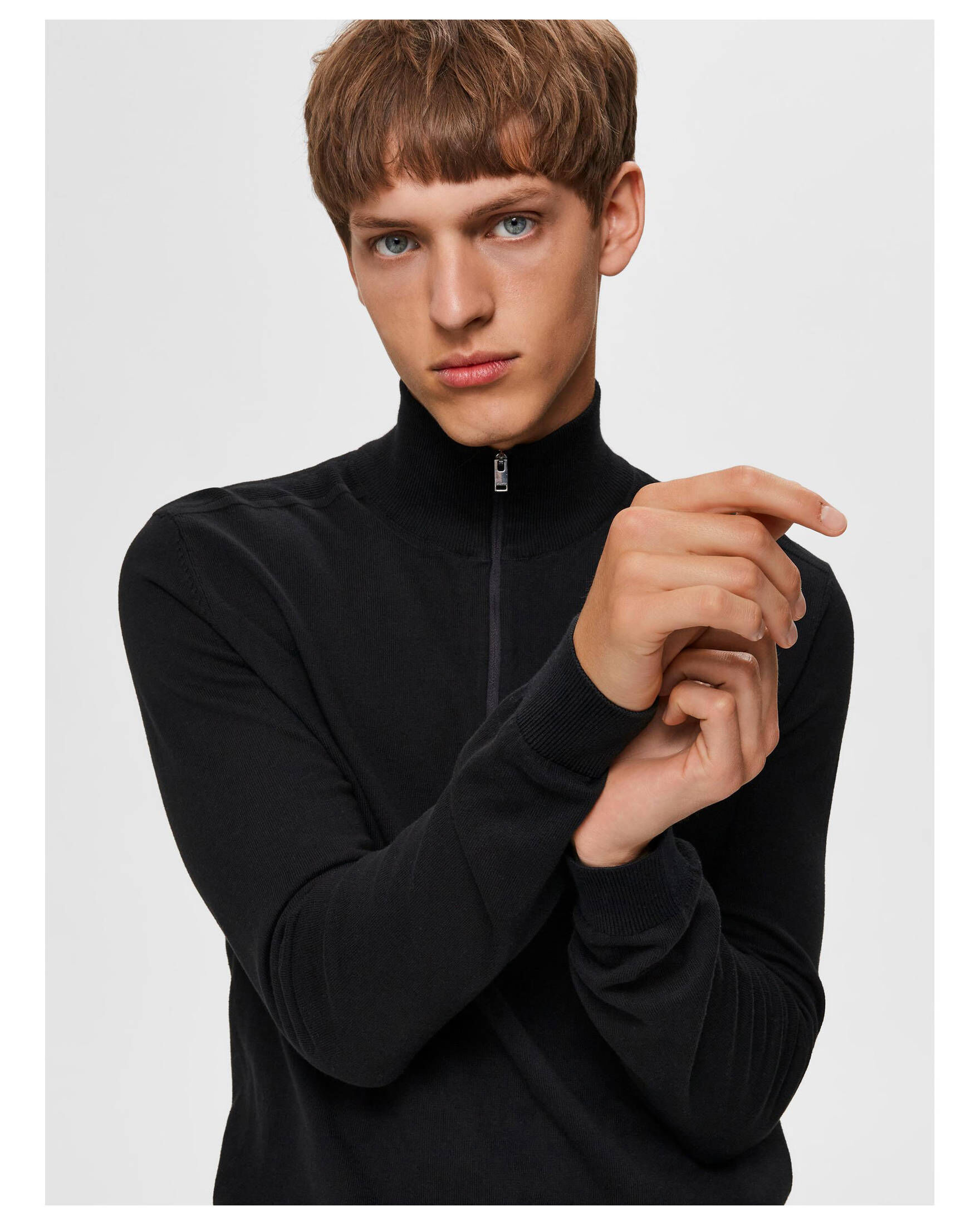 Selected Homme| Herren Pullover SLHBERG HALF ZIP CARDIGAN B