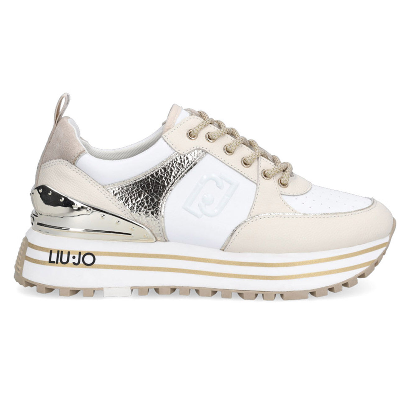 Liu-Jo Sneakers en Cuir Annabelle beiges