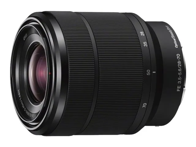Sony SEL2870 - Zoomobjektiv - 28 mm - 70 mm - f/3.5-5.6 FE OSS - Sony E-mount - for Cinema Line; a VLOGCAM; a1; a1 II; a6700; a7 IV; a7C; a7C II; a7CR; a7R V; a7s III; a9 III