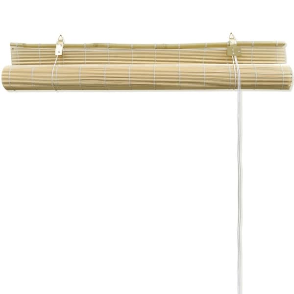 vidaXL Rullegardiner naturlig bambus 100 x 160 cm