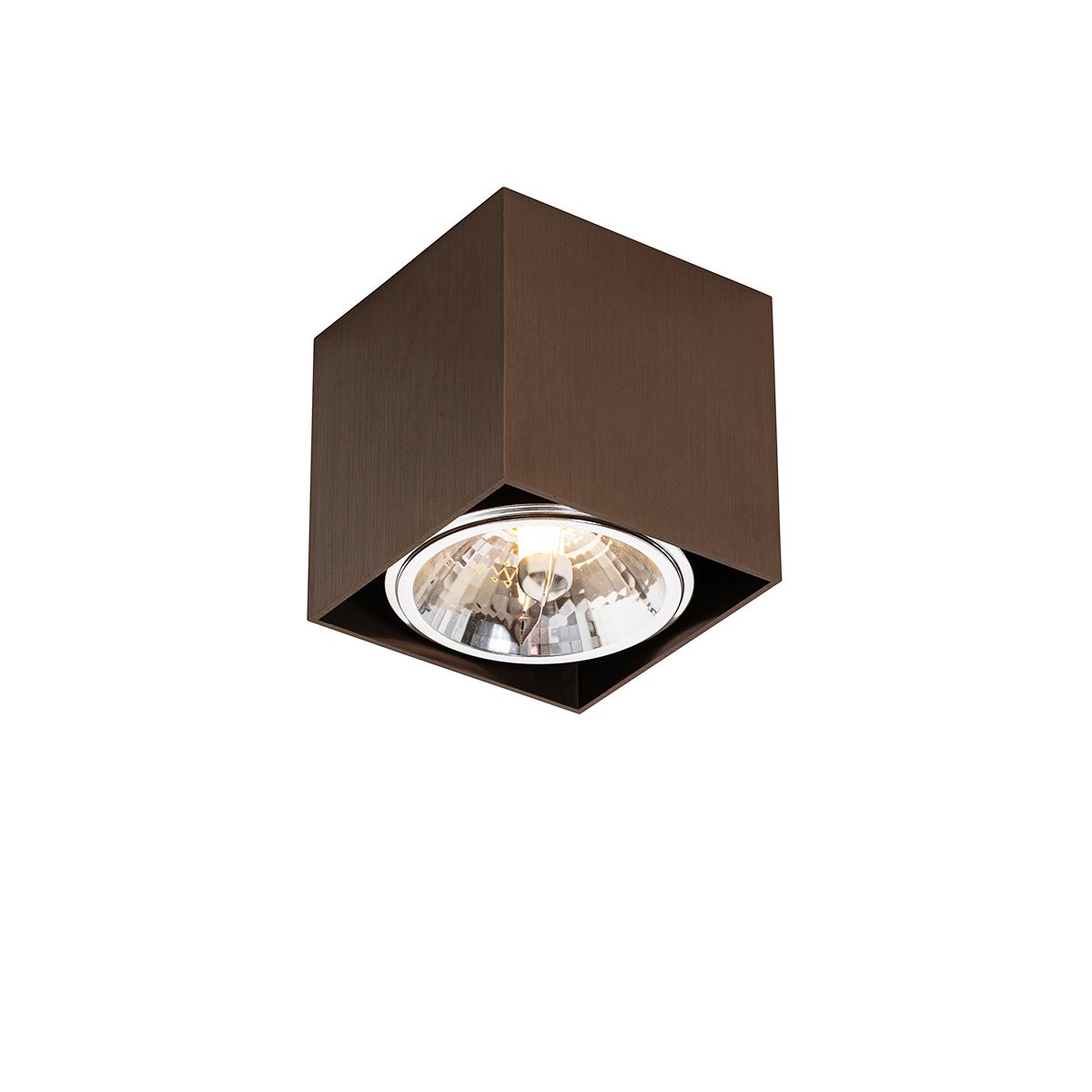 Design spot donkerbrons vierkant draai en kantelbaar - Box