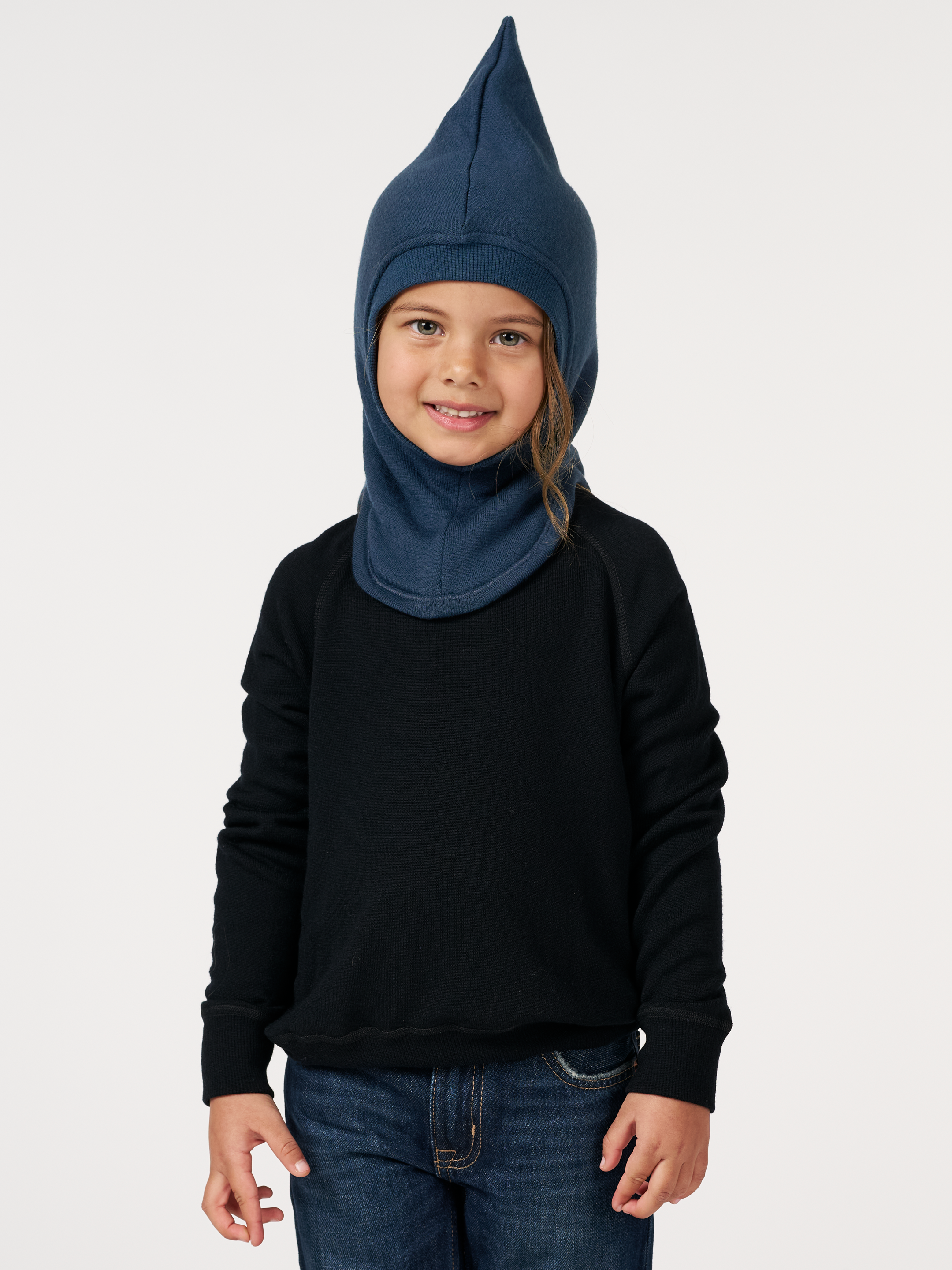 Bivakmuts van merinowollen terry voor kinderen