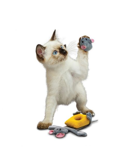 Kong Pull-A-Partz™ Cheezy - Kattenspeelgoed -