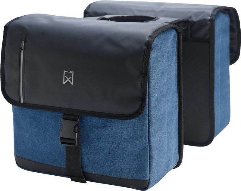 Dubbele businesstas Blauw/Zwart 46L