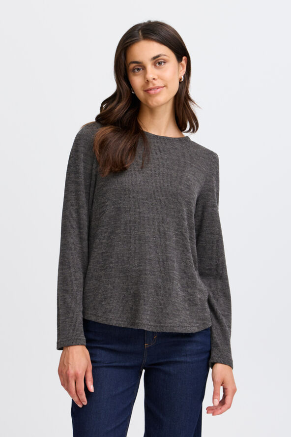 Fransa FRANABEL TEE 1 Charcoal melange