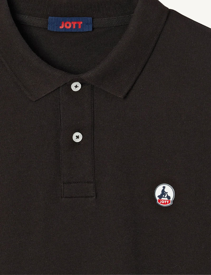 JOTT POLO HOMME MANCHES COURTES MARBELLA NOIR
