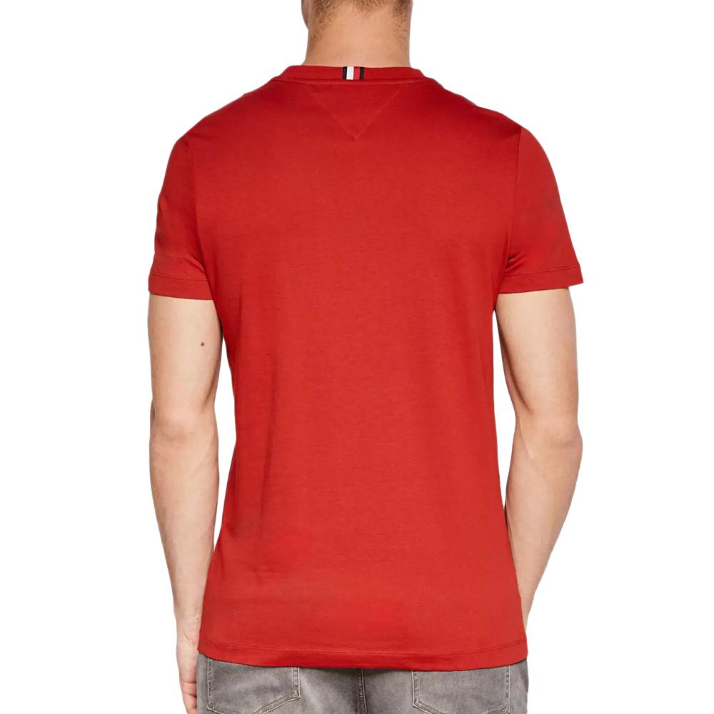 Tommy Hilfiger T-shirt Rouge Vif Homme Tommy Hilfiger Printed