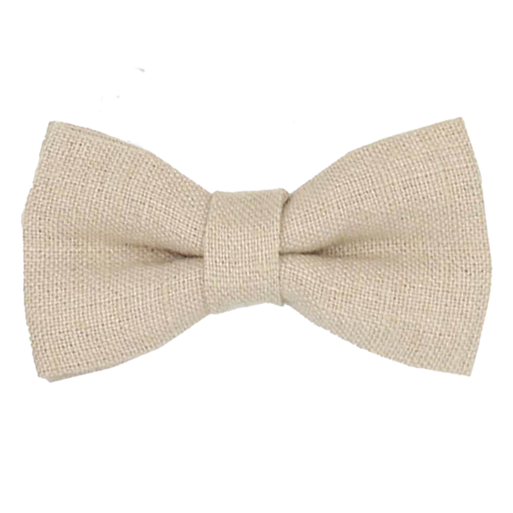Noeud papillon en coton imprimé | Beige