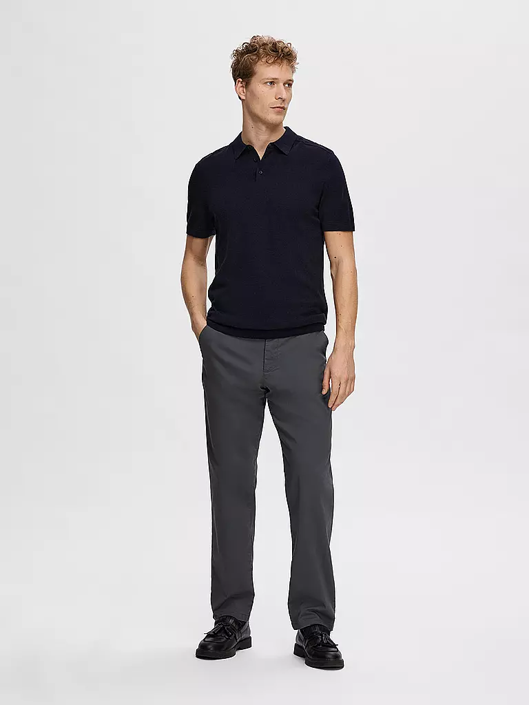 SELECTED Poloshirt SLHBERG blau