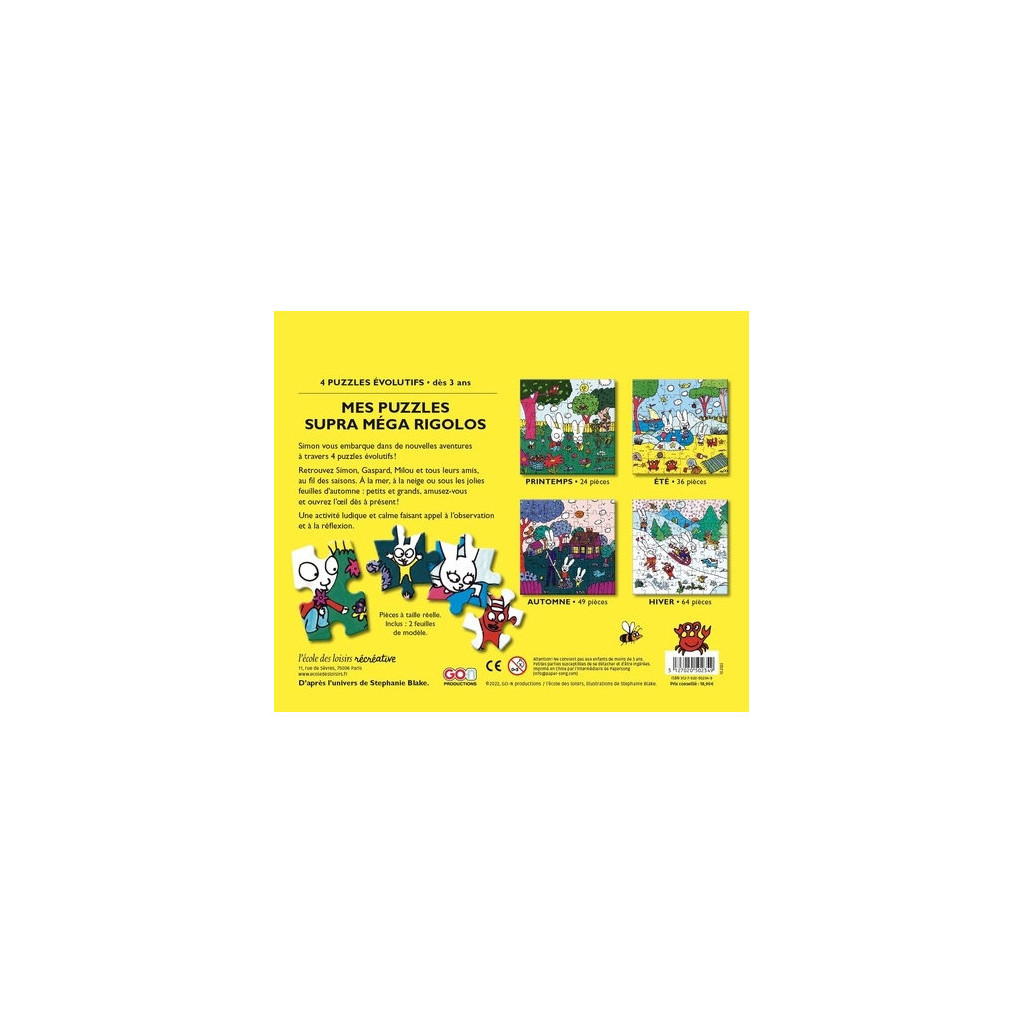 Mes Puzzles Supra Méga Rigolos - Puzzles Evolutifs