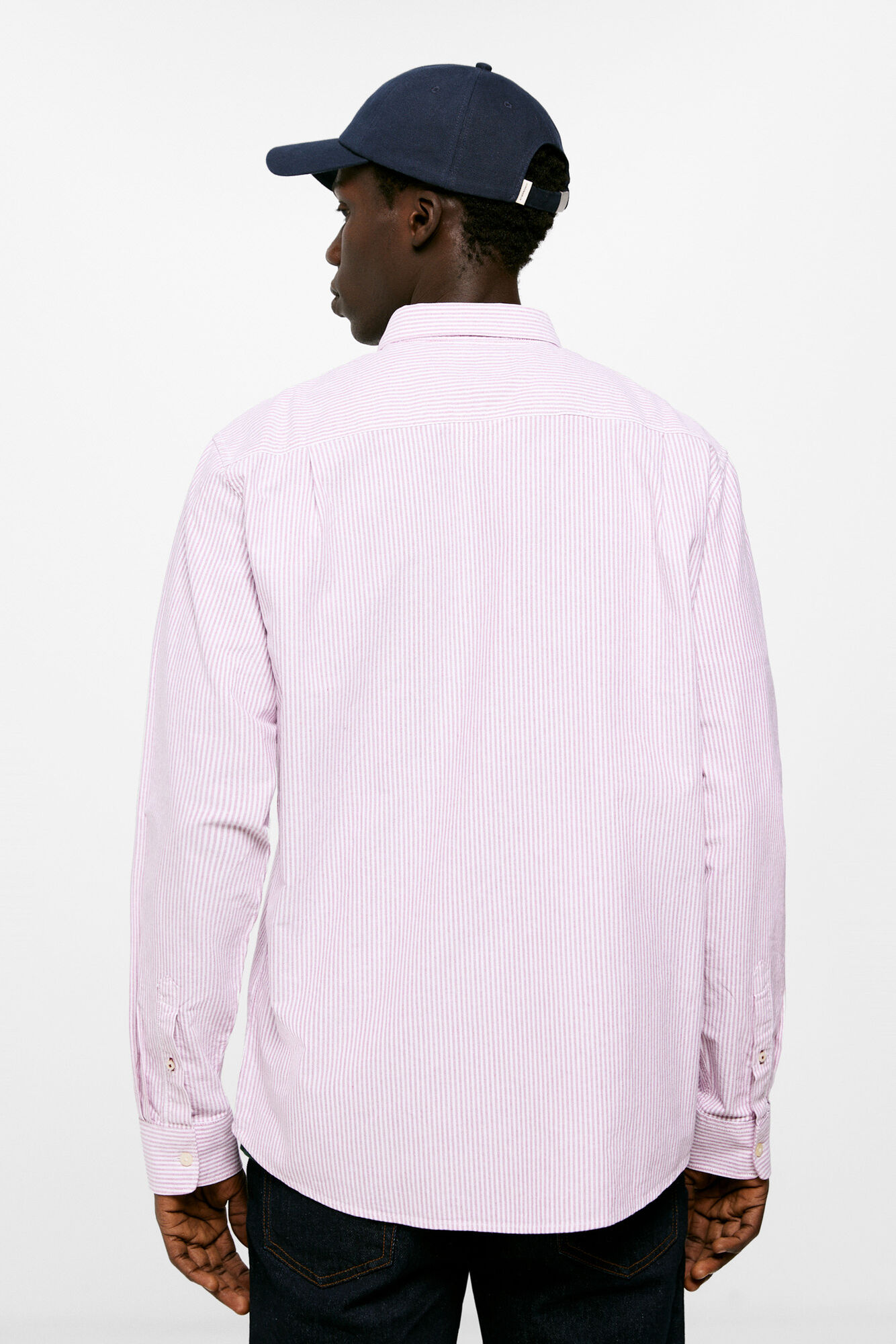 camisa polo oxford listrada