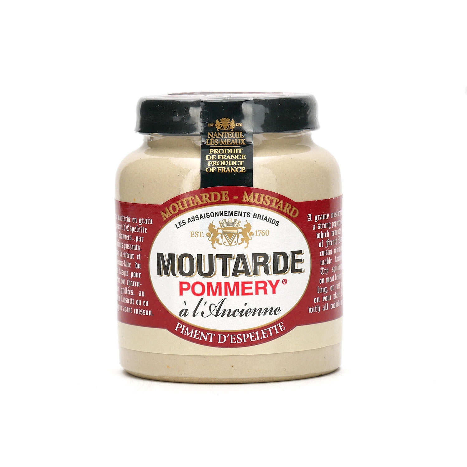 Moutarde au piment d'Espelette - Pommery