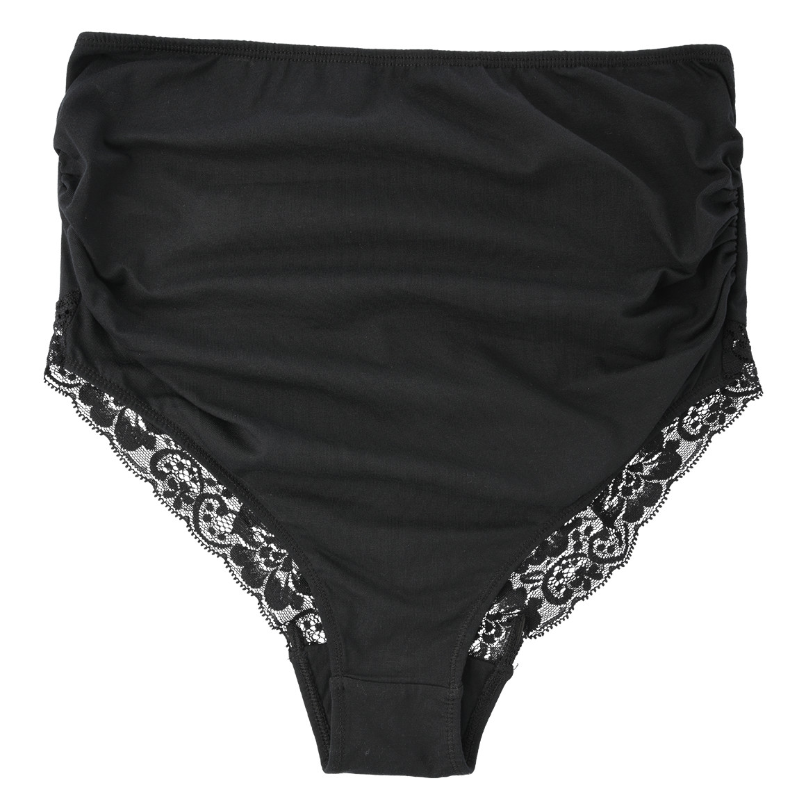 Gina Mama 2 Damen Umstands-Slips mit Spitze weiss / schwarz