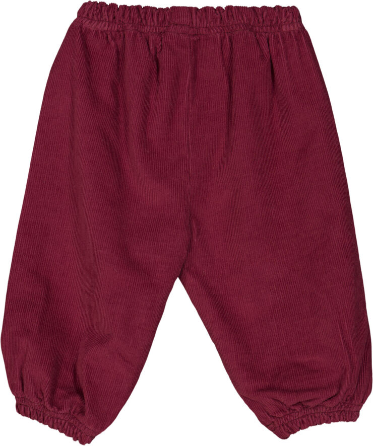 Müsli by Green Cotton Corduroy flared pants baby Cabernet