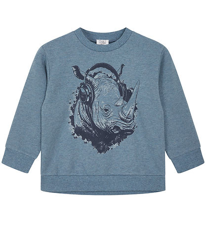 Hust and Claire Sweatshirt - Sejer - Ocean Melange m. N?sehorn