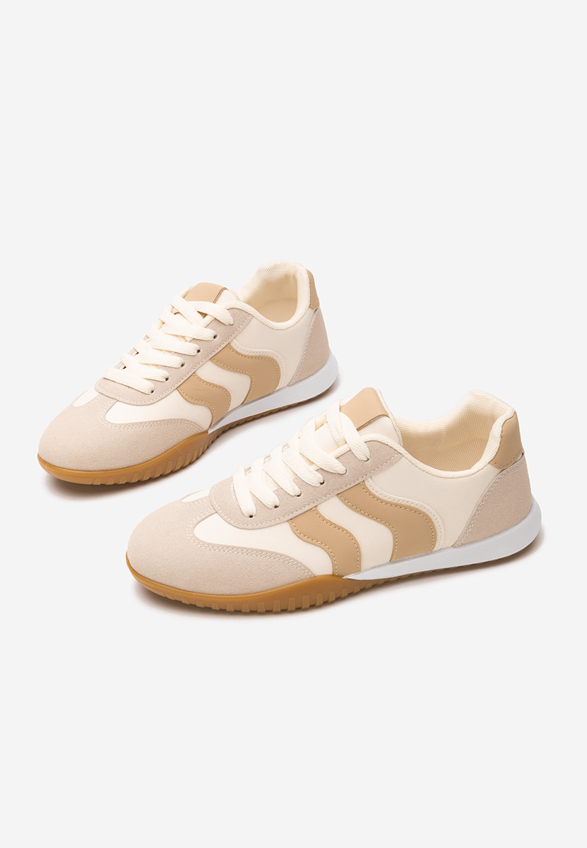 Baskets pour femme beige Donya