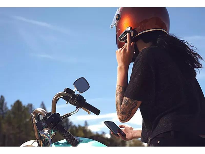 SENA Intercom 50R-02 Single Pack Bluetooth-Kommunikationssystem für Motorradfahrer mit Premium SOUND BY Harman Kardon