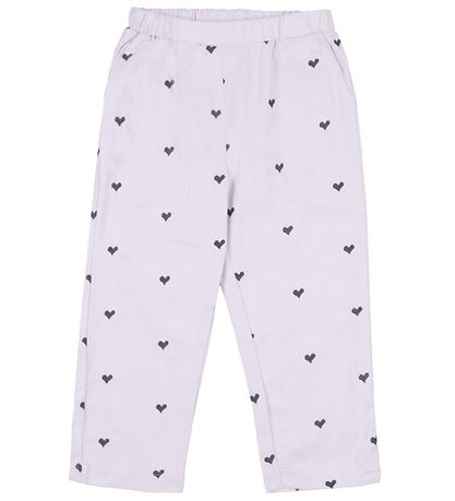 Copenhagen Colors Bukser - Lavender  m. Hjerter
