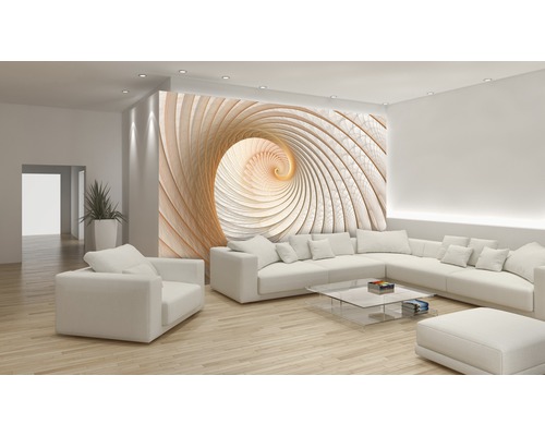 Vliesbehang 308 VEXXL slak beige 3-delige set 312 x 219 cm