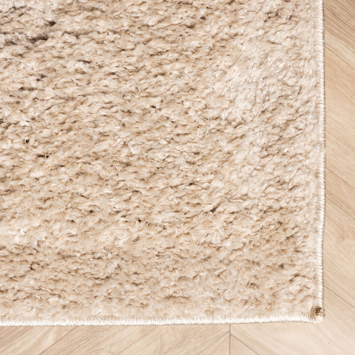 Scandinavisch vloerkleed - Lova Border Beige