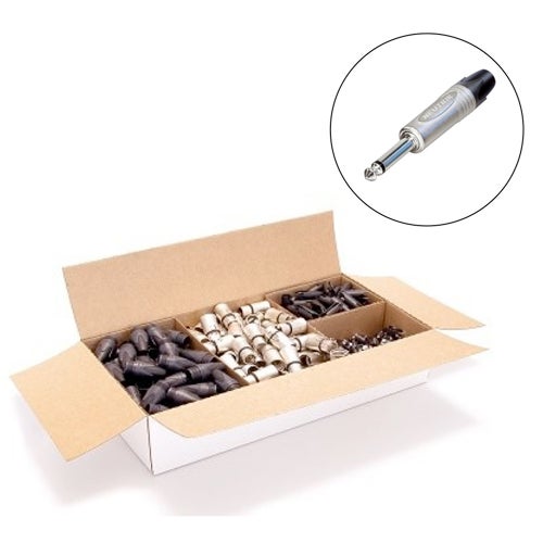 Neutrik NP2X-D jack kabeldeel 6.3 mm profi mono (100 stuks)