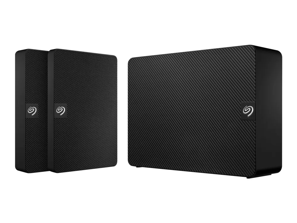 Seagate Expansion STKP16000400 - Harddisk - 16 TB - ekstern (stationær) - USB 3.0 - sort - med Seagate Rescue Data Recovery