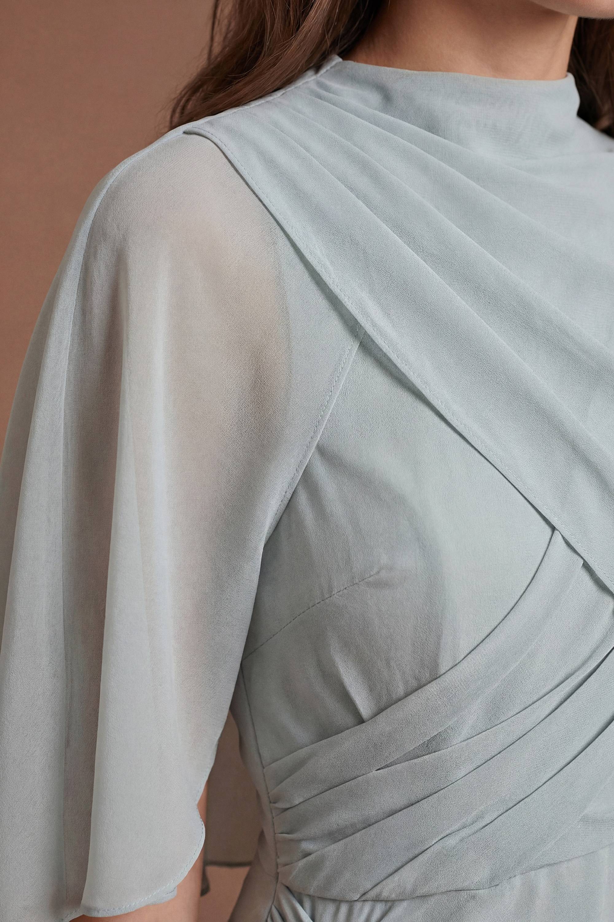 Coast Robe De Demoiselle D'honneur Collection Contour À Col Montant Et Drapé