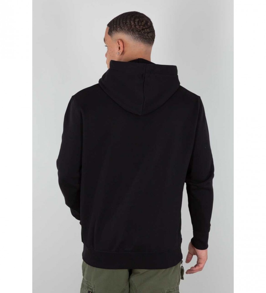 Moletom básico preto da Alpha Industries