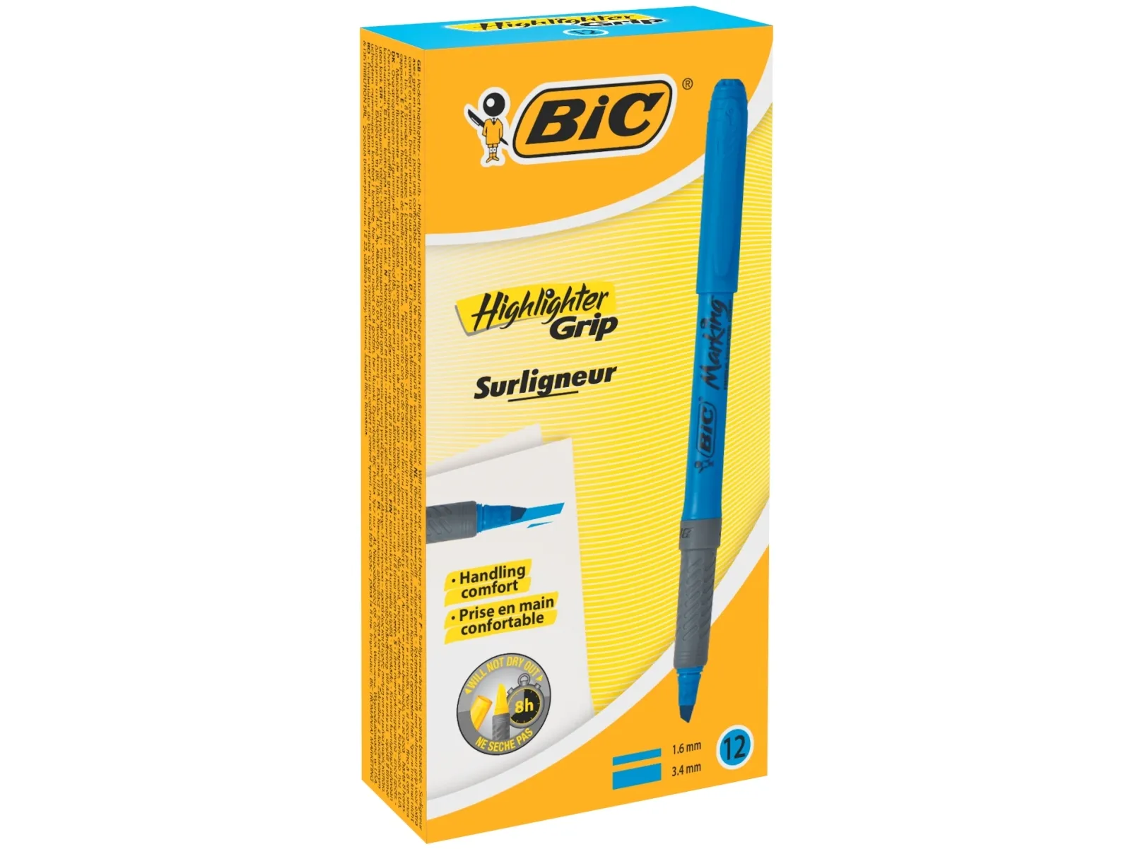 Highlighter, BIC Marking, blå