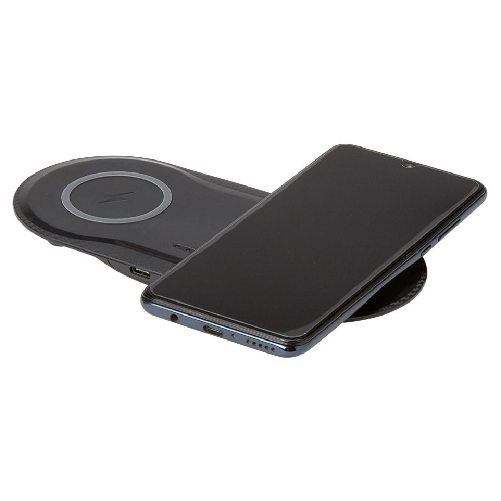 Chargeur sans fil double noir