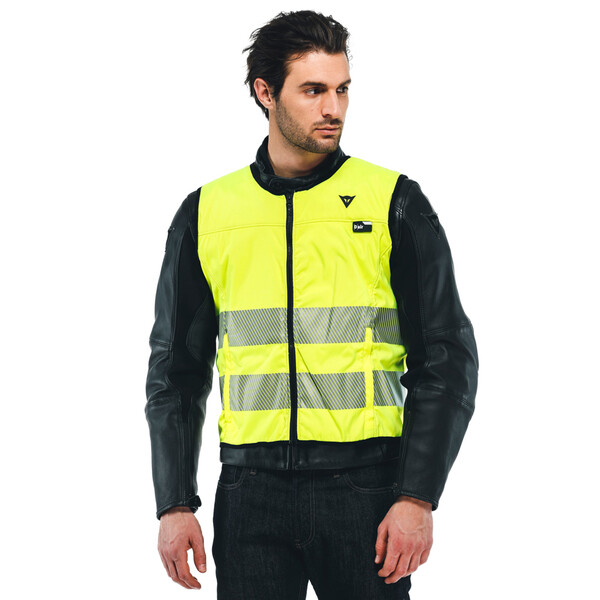 Dainese - Gilet Airbag Smart Jacket Haute Visibilité Jaune fluo