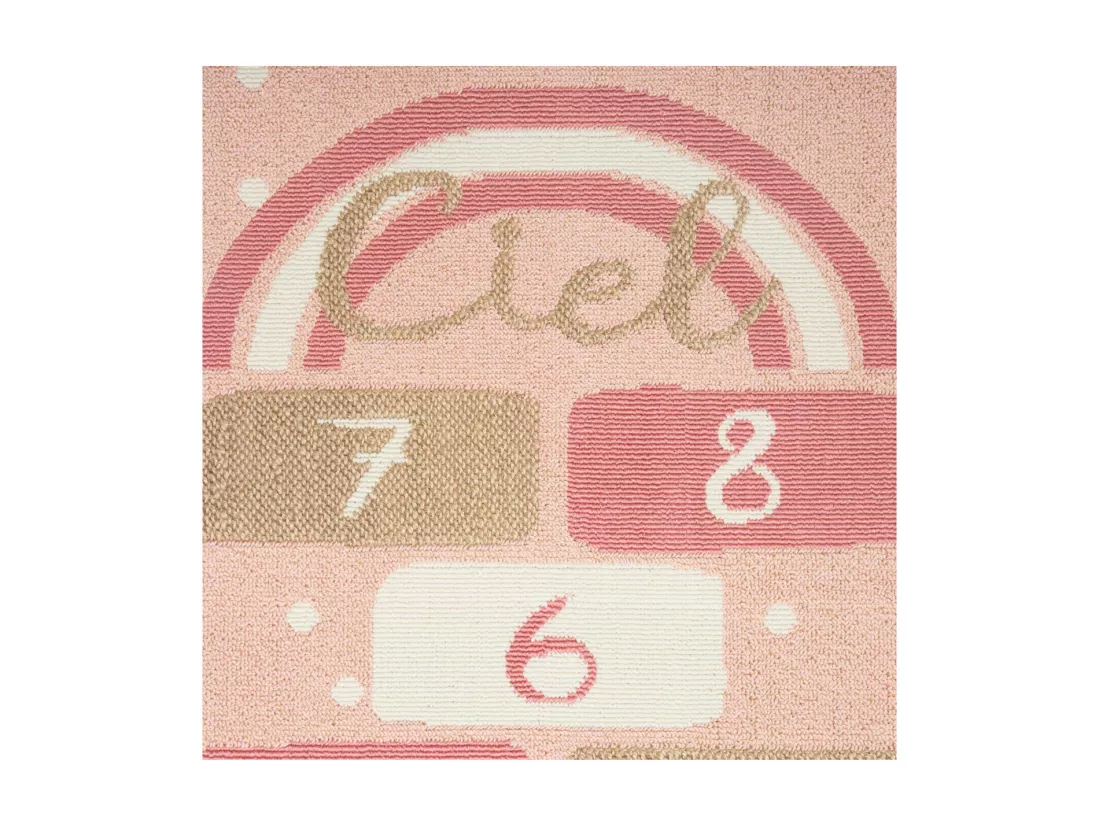 Tapis enfant Marelle Rose 80 x 150 cm